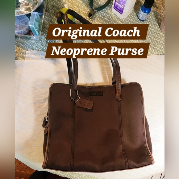 Handmade Coach Pearl Chaos Neoprene Purse - Antique Flowers - Picture 15 of 17